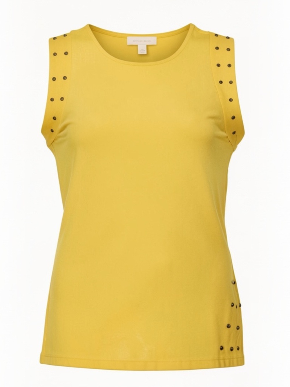 MICHAEL Michael Kors Yellow Stud-Accent Sleeveless Tank